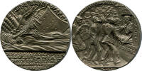 Deutsches Reich: Kaiserreich/USA, Nachguß der Æ-Medaille v. Karl Goetz (1875-1950) Versenkung der Lusitania -