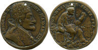 Vatikan, Medaille v. Giovanni Martino Hamerani (1646-1705) Innozenz XI., 1676-89: Jahr 3 des Pontifikats, -