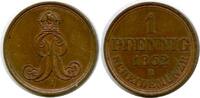 Hannover, 1 Pfennig Georg V., 1851-1866, -