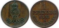 Hannover, 1 Pfennig Georg V., 1851-1866, -