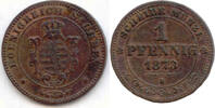Sachsen, 1 Pfennig Johann, 1854-1873, -