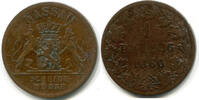 Nassau, 1 Pfennig Adolph, 1839-1866, -