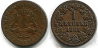 Nassau, 1 Kreuzer Adolf, 1839-1866, -