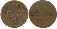 Hessen-Darmstadt, I Pfennig Ludwig X. (I.), 1790-1806-1830, -