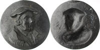Deutschland, Hohlguß-Plakette v. Moritz Geiss (1805-1875), Luther, Martin (1483-1546): nach einer Vorlage v. Georg Schweigger (M. 17. Jh.), -