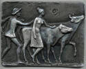Buderus-Jahresgabe, Gußplakette v. Hanna Cauer 1976/78 Viehtrieb: Hirte ... 30,00 EUR  zzgl. 6,00 EUR Versand