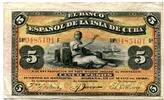 Kuba, 5 Pesos Banknote, Geldschein, -