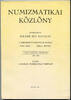 Numizmatikai Közlöny, Bd. 86-87, Budapest 1988, -