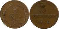 Wismar (Mecklenburg-Schwerin), 3 Pfenninge