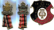 Sulzdorf (Schwäbisch Hall) - Württemberg, 2 Abzeichen, 1 Stempel Militär-& Gesangverein, gegr. 1896, -