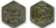 Württemberg, 10 Pfennig 1918, Saulgau - Stadt, ss-vz/vz 6,00 EUR  zzgl. 6,00 EUR Versand