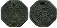 Württemberg, 50 Pfennig 1918, Oberndorf/N. - Oberamt, etwas Rost, ss-vz/vz 8,00 EUR  zzgl. 6,00 EUR Versand