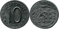 Hessen-Nassau, 10 Pfennig 1919, Hersfeld - Stadt, Av part. flau, stfr.- 10,00 EUR  zzgl. 6,00 EUR Versand