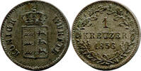 Württemberg, 1 Kreuzer 1853, Wilhelm I., 1816-1864 vz 6,00 EUR  zzgl. 6,00 EUR Versand