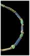 Ancient art  Fashionable Egyptian glass and gold necklace, Ptolemaic.-Roman period