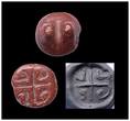 Ancient art  Pair of attractive Mesopotamian stamp seals, Levantine Ubaid period