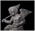 Medieval & later artifacts  Large metal relief of seated angel, Early Baroque, c. 1620-40