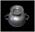 Medieval & later artifacts  Rare North German pewter bowl w handles, East Frisia, c. 1740