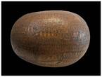 Ancient art  Exceptional XL Peruvian chiseled gourd, 31 cm., c. 19th. cent.!