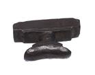 Ancient art  High quality Egyptian Haematite stone headdress amulet