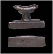 Ancient art  High quality Egyptian Haematite stone headdress amulet