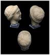Ancient art  Attractive Roman marble sculptural head of young man, 2nd. c. AD
