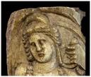Ancient art  Large bone carving of Isis / Aphrodite, Egypt Greco-Roman period