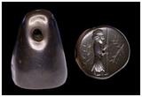 Ancient art  Rare substantial Haematite Neo-Babylonian conoid stamp seal