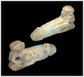 Ancient art  Ithyphallic dwarf faience figure Egypt, Late Period 664 to 332 BC