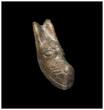 Ancient art  Massive Pre-Columbian Olmec jadeite stone amulet of a dogs head