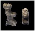 Ancient art  Fine Pre-Columbian Olmec jadeite stone figure of worshipper