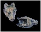 Ancient art  Large Egyptian steatite stone Goats head amulet, Late period