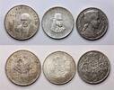Modern coins Lot of large modern silver crowns: Scarce Peru silver 50 soles, Mexico and Latvija! -