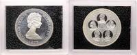 Modern coins Massive 1975 64,8 grams CAYMAN ISLANDS UK Queens Elizabeth Victoria Mary Anne Silver 50 dollar -
