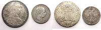 Modern coins Austria: Lot of superb Maria Theresia Taler 1780 and 1 Florin 1873 -