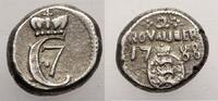Modern coins Danish India: Tranquebar (Tamil Nadu) Christian VII silver 2 Royalin 1788 - Excessively rare date - Near EF! -