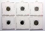 Medieval & later coins Italian States: Lucca, coll of 6 Medieval silver denaro, 1004-1575! -