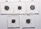 Medieval & later coins Italian States: Medieval collection of 5 diff. silver coins from Perugia (13th.-14th. cent.) -
