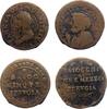 Modern coins Italian states, Vatican / Paypal: Perugia 5 Baiocchi 1797 and 2 1/2 Baiocchi 1796 (2) - scarce! -