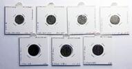 Medieval & later coins Italian States: Ravenna. Medieval period. Lot of 7 silver denaro and quattrino, c. 1300-1758 (7) -