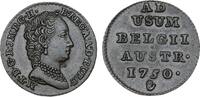 Modern coins Austria, Brabrant, Maria Theresia, Liard 1750, Antwerpen in Choice EF! -