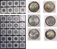 Modern coins Italy / San Marino: Collection of 28 large silver and brass 500 Lire coins all in UNC-BU! (28) -