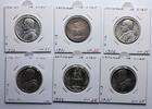 Modern coins Vatican city / Papal state: Coll. of large silver 10 Lire coins 1929-1950, 6 pcs. in Nice VF-EF! -