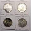 Modern coins Vatican city / Papal state: Coll. of 4 large silver 1000 Lire coins 1978-1985, 4 pcs. in Unc-MS -