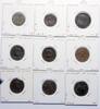 Modern coins Italy, Vatican city & Toscany, 9 finely preserved copper coins, 1851-1940! -