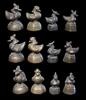 Medieval & later coins Lot of 4 large Burmese opium weights, c. 1780-1850 -