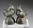Medieval & later coins Fine pair of two bronze Opium weigts, Shan, ca. 18th. century! -