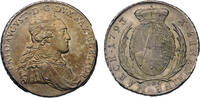 Medieval & later coins German states: Friedrich August III. 1763-1806 silver AR Taler 1793, IEC-Dresden - Superb EF! -