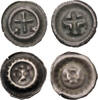 Medieval & later coins Scarce German Order AR bracteates, c.- 12th.-13th. cent. (2) -