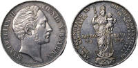 Medieval & later coins German states: Bavaria / Bayern, Doppelgulden AR thaler 1855 Maximilian II. Joseph 1848-1864. -